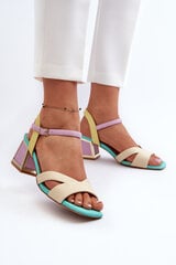 Women's Elegant Sandals with Stiletto Heel Purple D&A MR38-549 31779-21 цена и информация | Женские босоножки | pigu.lt