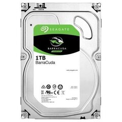 Vidinis kietasis diskas Seagate, HDD, Barracuda, 1TB, SATA 3.0, 64 MB, 7200 rpm, Discs/Heads 1/2, 3,5'', ST1000DM010 kaina ir informacija | Vidiniai kietieji diskai (HDD, SSD, Hybrid) | pigu.lt