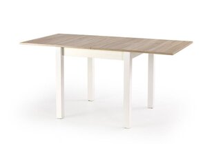 Складной cтол Halmar Gracjan, дубовый / белый цвет цена и информация | Кухонные и обеденные столы | pigu.lt