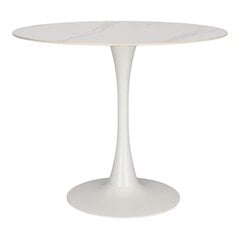 Круглый стол Simplet Skinny Premium Stone White цена и информация | Кухонные и обеденные столы | pigu.lt