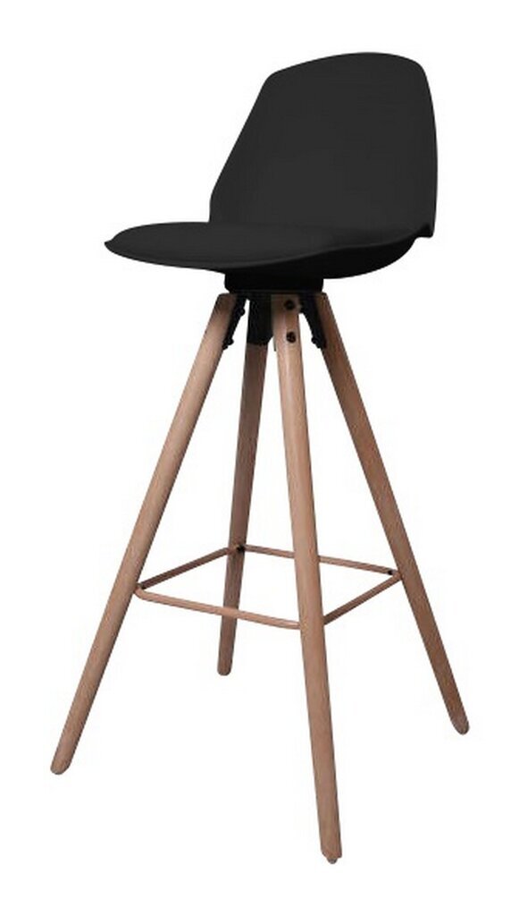 Baro-pusbario kėdė Oslo M, juodos/ąžuolo spalvos kaina ir informacija | Virtuvės ir valgomojo kėdės | pigu.lt