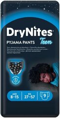 Подгузники HUGGIES DryNites Boys (27-57 кг) 8-15 м, 9 шт. цена и информация | Подгузники | pigu.lt