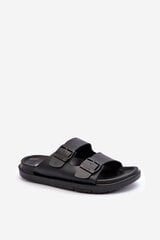 Light Men's Flip-Flops with Buckles Big Star NN174597 Black 31843-R цена и информация | Мужские шлепанцы, босоножки | pigu.lt