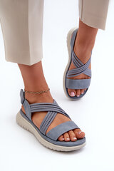 Women's Comfortable Sandals With Velcro Green Sidney 31900-21 цена и информация | Женские босоножки | pigu.lt