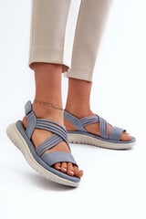 Women's Comfortable Sandals With Velcro Green Sidney 31900-21 цена и информация | Женские босоножки | pigu.lt