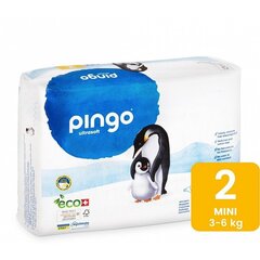 Sauskelnės su drėgmės indikatoriumi Pingo Mini 2 (3-6kg), 42 vnt. kaina ir informacija | Sauskelnės | pigu.lt