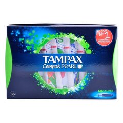 Супер тампоны Pearl Compak Tampax цена и информация | Тампоны, гигиенические прокладки для критических дней, ежедневные прокладки | pigu.lt