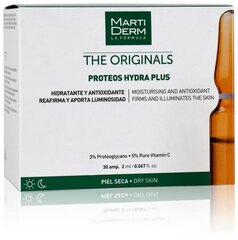 Сыворотка в ампулах для сухой кожи лица MartiDerm The Originals Proteos Hydra Plus, 10x2 мл цена и информация | Сыворотки для лица, масла | pigu.lt