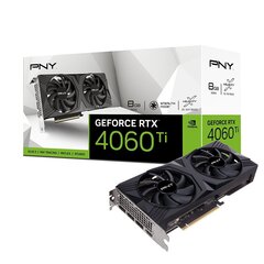 PNY GeForce RTX 4060 Ti Verto Dual Fan (VCG4060T8DFXPB1) kaina ir informacija | Vaizdo plokštės (GPU) | pigu.lt