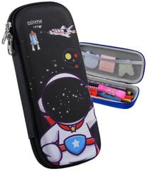 Cosmos Galaxy Cosmonaut mokyklinis pieštukų dėklas, 3D raštas kaina ir informacija | Penalai | pigu.lt