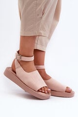 Comfortable Women's Platform Sandals Pink Rubie 31964-21 цена и информация | Босоножки женские | pigu.lt