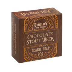 Цируличи Мыло для бороды Chocolate Stout, 90 г цена и информация | Средства для укладки волос | pigu.lt