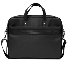 Guess SaffianoTriangle Logo Computer Bag 15/16" Black цена и информация | Рюкзаки, сумки, чехлы для компьютеров | pigu.lt