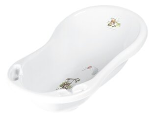 Maria "winnie the pooh" baby bath 84 cm with plug white цена и информация | Товары для купания | pigu.lt