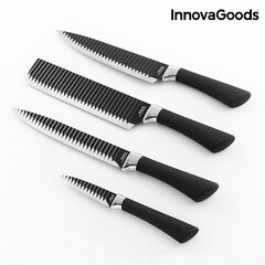 InnovaGoods Swiss Q Namiutsu Black Shark Набор ножей (4 шт.) цена и информация | Ножи и аксессуары для них | pigu.lt