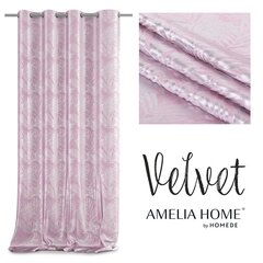 AmeliaHome užuolaida Velvet Silver Leaves kaina ir informacija | Užuolaidos | pigu.lt