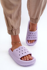 Women's Foam Slides on Chunky Sole Purple Beula 32037-27 цена и информация | Женские тапочки | pigu.lt