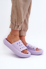 Women's Foam Slides on Chunky Sole Purple Beula 32037-27 цена и информация | Женские тапочки | pigu.lt