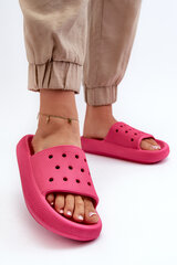 Women's Foam Slides on Thick Sole Fuchsia Beula 32039-27 цена и информация | Женские тапочки | pigu.lt