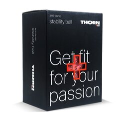 Гимнастический мяч Thorn +Fit Stability Anti Burst 65 см, черный цена и информация | Гимнастические мячи | pigu.lt