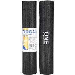 Jogos kilimėlis One Fitness YM02 173x61x0,6 cm, juodas kaina ir informacija | Kilimėliai sportui | pigu.lt