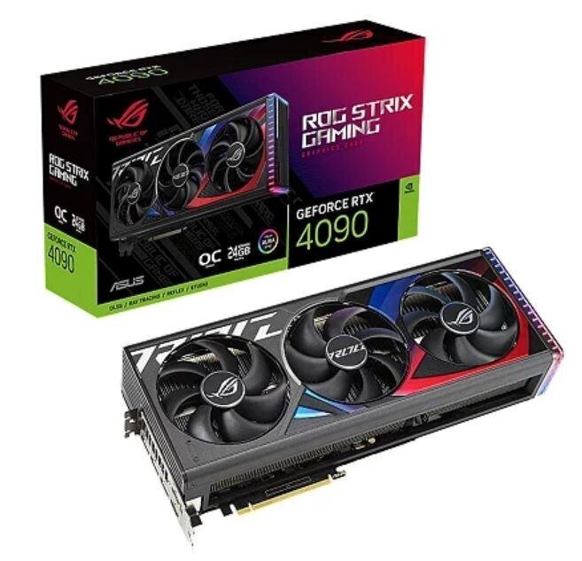 Asus ROG Strix GeForce RTX 4090 OC Edition 24GB GDDR6X (ROG-STRIX-RTX4090O24G-GAM) kaina ir informacija | Vaizdo plokštės (GPU) | pigu.lt