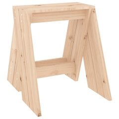Taburetės, 2 vnt., 40 x 40 x 45 cm, pušies medienos masyvas Ruda kaina ir informacija | Virtuvės ir valgomojo kėdės | pigu.lt