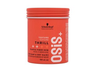 Plaukų formavimo pasta Schwarzkopf Professional Osis+ Thrill Elastic Fiber Gum, 100 ml kaina ir informacija | Plaukų formavimo priemonės | pigu.lt