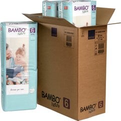 Ekologiškos sauskelnės Bambo Nature 6 dydis, 16+kg, 120 vnt. kaina ir informacija | Sauskelnės | pigu.lt