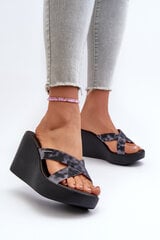 Women's Wedge Sandals 83520 Ipanema High Fashion Slide Fem Black 32129-78 цена и информация | Женские тапочки | pigu.lt