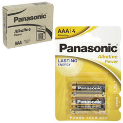 Panasonic Alkaline elementai LR03 AAA, 48 vnt, (12bl x 4vnt) kaina ir informacija | Elementai | pigu.lt