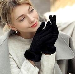Šiltos moteriškos žieminės pirštinės 16620-uniw kaina ir informacija | Moteriškos pirštinės | pigu.lt