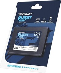 Patriot PBE120GS25SSDR kaina ir informacija | Vidiniai kietieji diskai (HDD, SSD, Hybrid) | pigu.lt