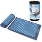 Masažinis akupresūrinis kilimėlis su pagalve Spokey Acumat 66 x 42 x 2 cm, mėlynas цена и информация | Kilimėliai sportui | pigu.lt