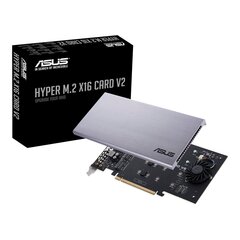 Asus HYPER M.2 X16 CARD V2 kaina ir informacija | Pagrindinės plokštės | pigu.lt