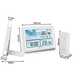 Метеостанция с дисплеем,  белый цена и информация | Метеорологические станции, термометры | pigu.lt