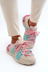 Women's Stylish Sport Shoes with Laces Pink-Mint Chillout! 32376-21 цена и информация | Спортивная обувь, кроссовки для женщин | pigu.lt