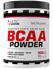 Aminorūgštys Hi Tec BCAA Powder, 500 g kaina ir informacija | Aminorūgštys | pigu.lt