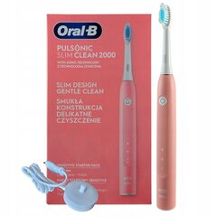 Электрическая зубная щетка Oral-B Pulsonic Slim Clean 2000 Чёрный (Пересмотрено B) цена и информация | Электрические зубные щетки | pigu.lt