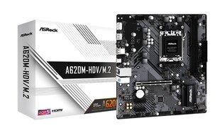 ASRock A620M-HDV/M.2 kaina ir informacija | Pagrindinės plokštės | pigu.lt