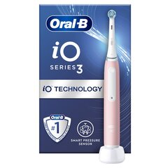 Oral-B iO3 Series Blush Pink kaina ir informacija | Elektriniai dantų šepetėliai | pigu.lt