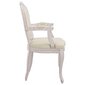 Valgomojo kėdė, smėlio spalvos, 62x59,5x100,5cm, linas kaina ir informacija | Virtuvės ir valgomojo kėdės | pigu.lt