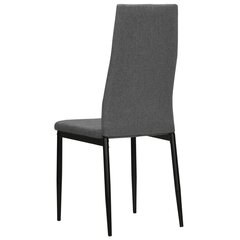 Valgomojo kėdės, 4vnt., pilkos kaina ir informacija | Virtuvės ir valgomojo kėdės | pigu.lt