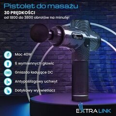 Extralink Massage Gun Pro цена и информация | Массажеры | pigu.lt