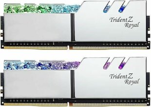 G.Skill Trident Z Royal, 64ГБ (4x16ГБ), DDR4, 3200MГц (F4-3200C16Q-64GTRS) цена и информация | Оперативная память (RAM) | pigu.lt