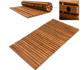Wideshop medinis kilimėlis 80x50cm kaina ir informacija | Vonios kambario aksesuarai | pigu.lt