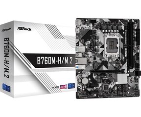 Asrock B760M-H/M.2 kaina ir informacija | Pagrindinės plokštės | pigu.lt