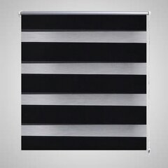 Žaliuzė, roletas Zebra, 50 x 100 cm, juodas цена и информация | Рулонные шторы | pigu.lt