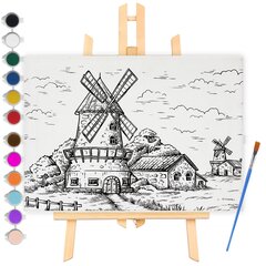 ARTISTIC PAINTING KIT EASEL Dažai ir lakai Spalvinimo knyga цена и информация | Принадлежности для рисования, лепки | pigu.lt