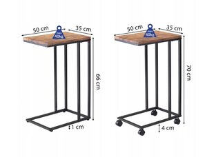 Šoninis kavos staliukas kaina ir informacija | Kavos staliukai | pigu.lt